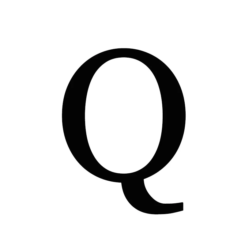 Q 1 шт. пары регулируемые 26 букв Простые открытые кольца уникальные кольца с именем лучшего друга влюбленных рождественские подарки - Цвет основного камня: Q