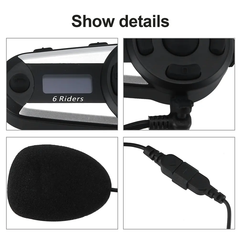 T20S-6 внутренняя связь Многофункциональный беспроводной шлем рация