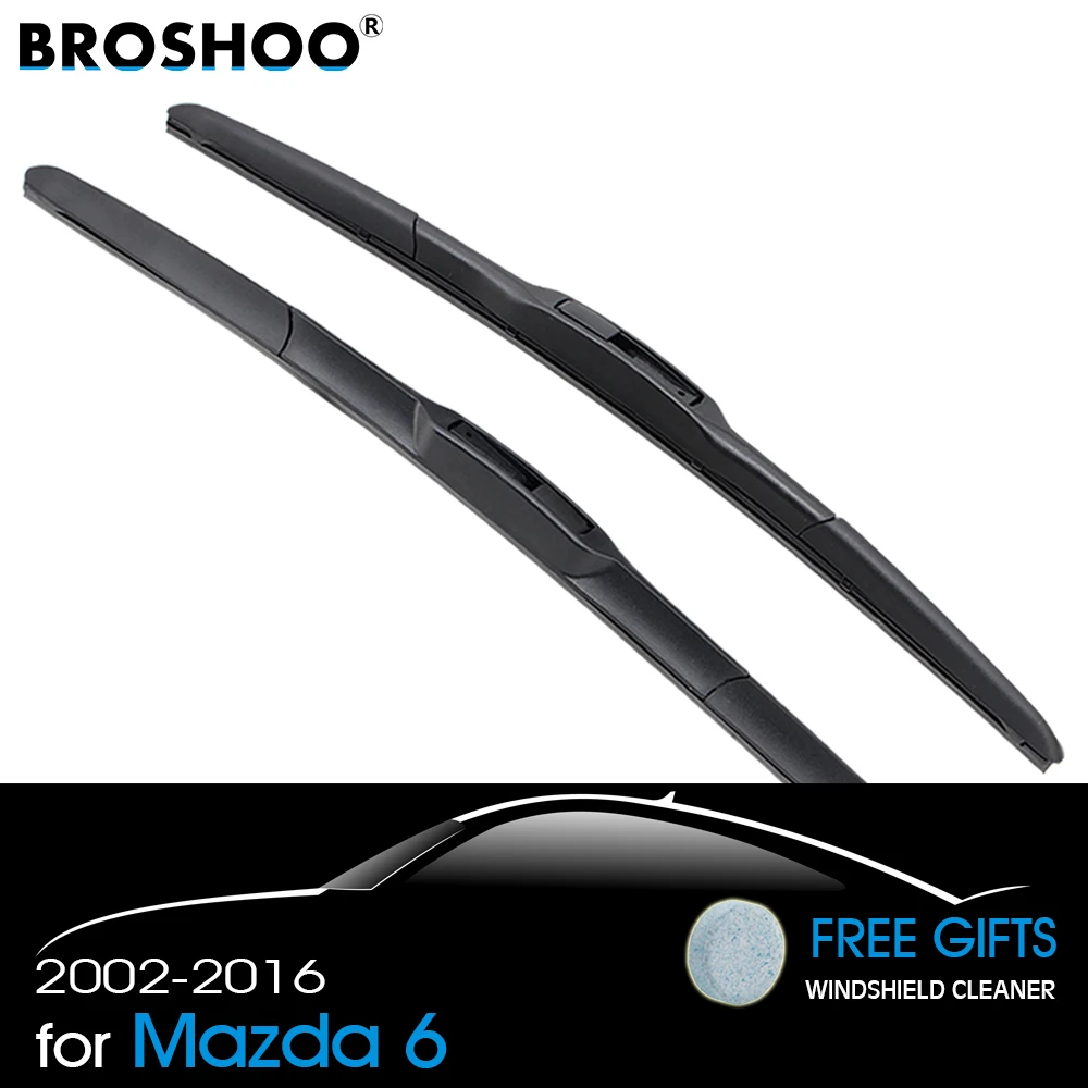 Стеклоочистители лобового стекла BROSHOO для Mazda 6 2002 2003 2004 2005 2006 2007 2008 2009 2010 2011 2012 2013
