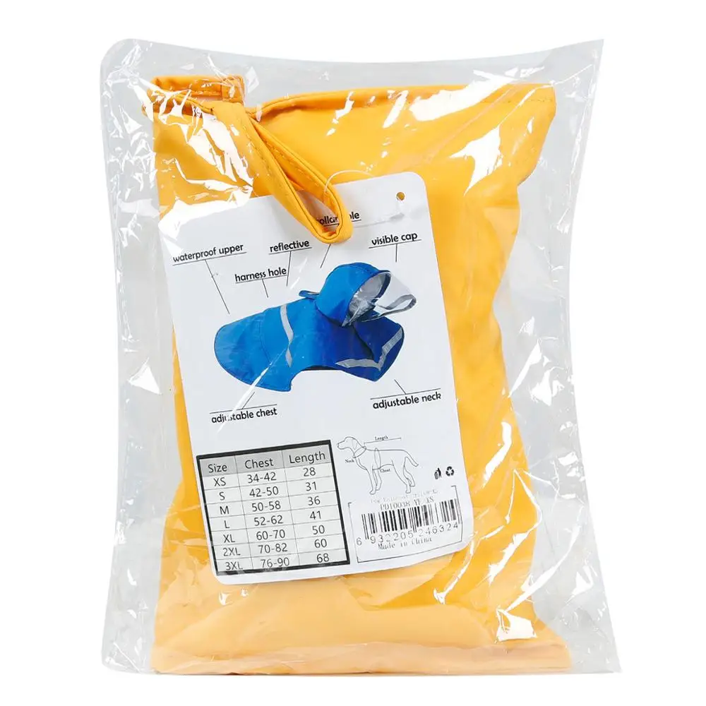 Водонепроницаемый дождевик для собак модный комбинезоны с капюшоном маленьких