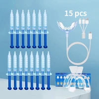 dental 44 peroxide teeth whitening pen 16 led light mouth tray usb triple adapter phone interfaces 4 ports oral hygiene gel