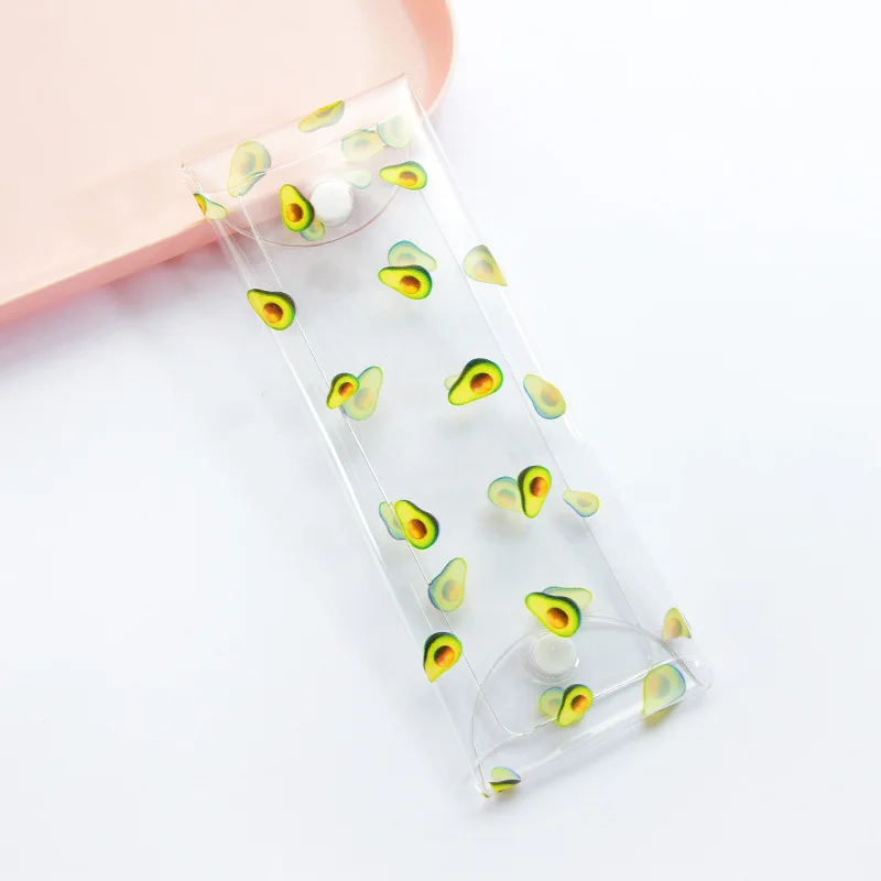 NiuYouGuo 1 шт. кавайный чехол для карандаша фрукты кошка ПВХ подарок Хэлло Китти школьный пенал карандаш Чехол Карандаш сумка, школьные принадлежности канцелярские товары - Цвет: NiuYouGuo