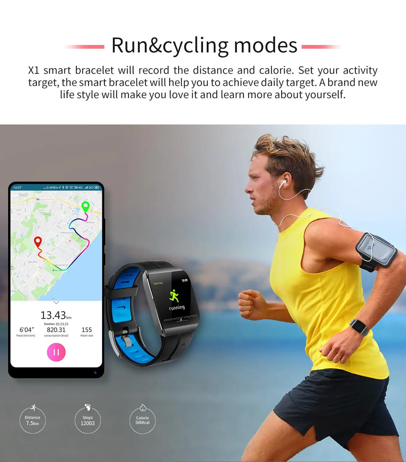 Smart watch men and women Bluetooth 5.0 smart foreign trade multi-function heart rate measurement Android iOS | Электроника