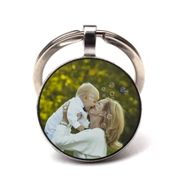 private order personality mothers love keychain picture customization key ring baby child dad sisters handmade family jewelry