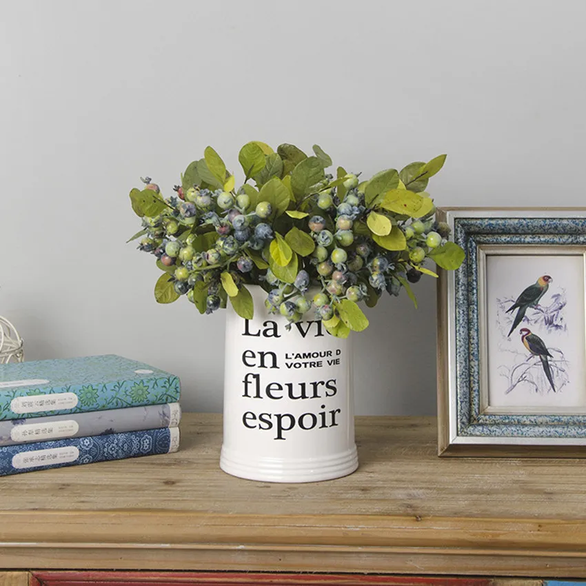 Искусственные фруктовые украшения из 2 головок в стиле граната свадебные для