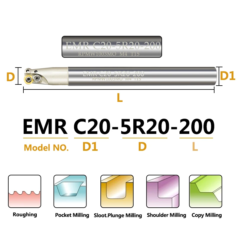 Hampton EMRC20 5R25 150 2T диаметр 20 мм твердосплавные вставки Зажимная Концевая фреза Arbor с
