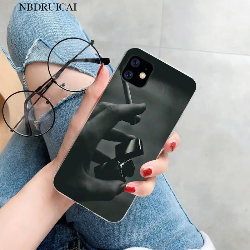 PENGHUWAN cigarette aesthetic Smart Cover Black Soft Shell Phone Case for iPhone 11 pro XS MAX 8 7 6 6S Plus X 5S SE XR cover | Мобильные