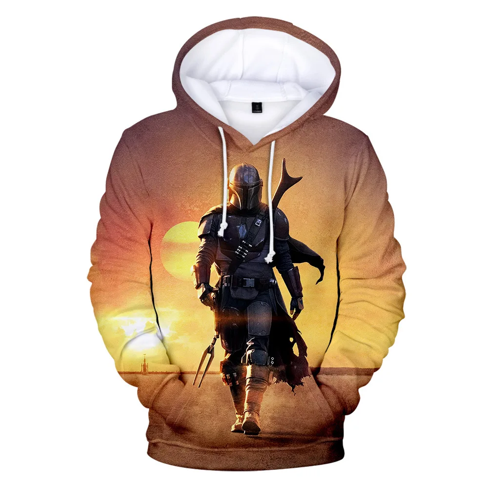 Детские толстовки с капюшоном 3D принтом Звездные войны мандалор йода костюмы для