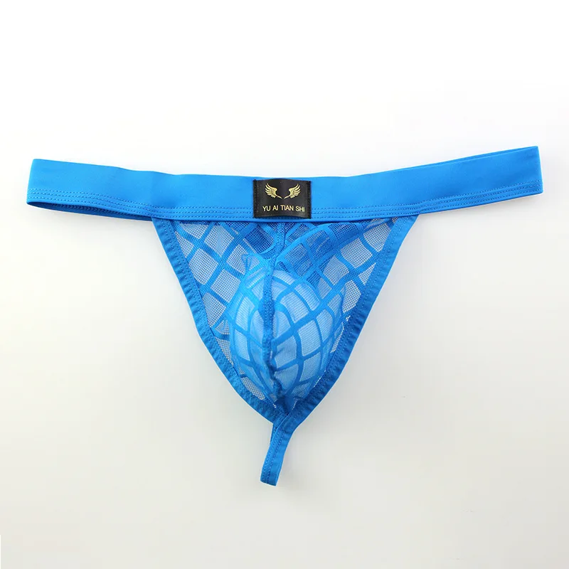 

Men's Thongs Exotic Briefs Sexy G-String Tongs Mesh Solid Comfortable Bikini Underwear Bag Bulge Pouch Briefs T-back