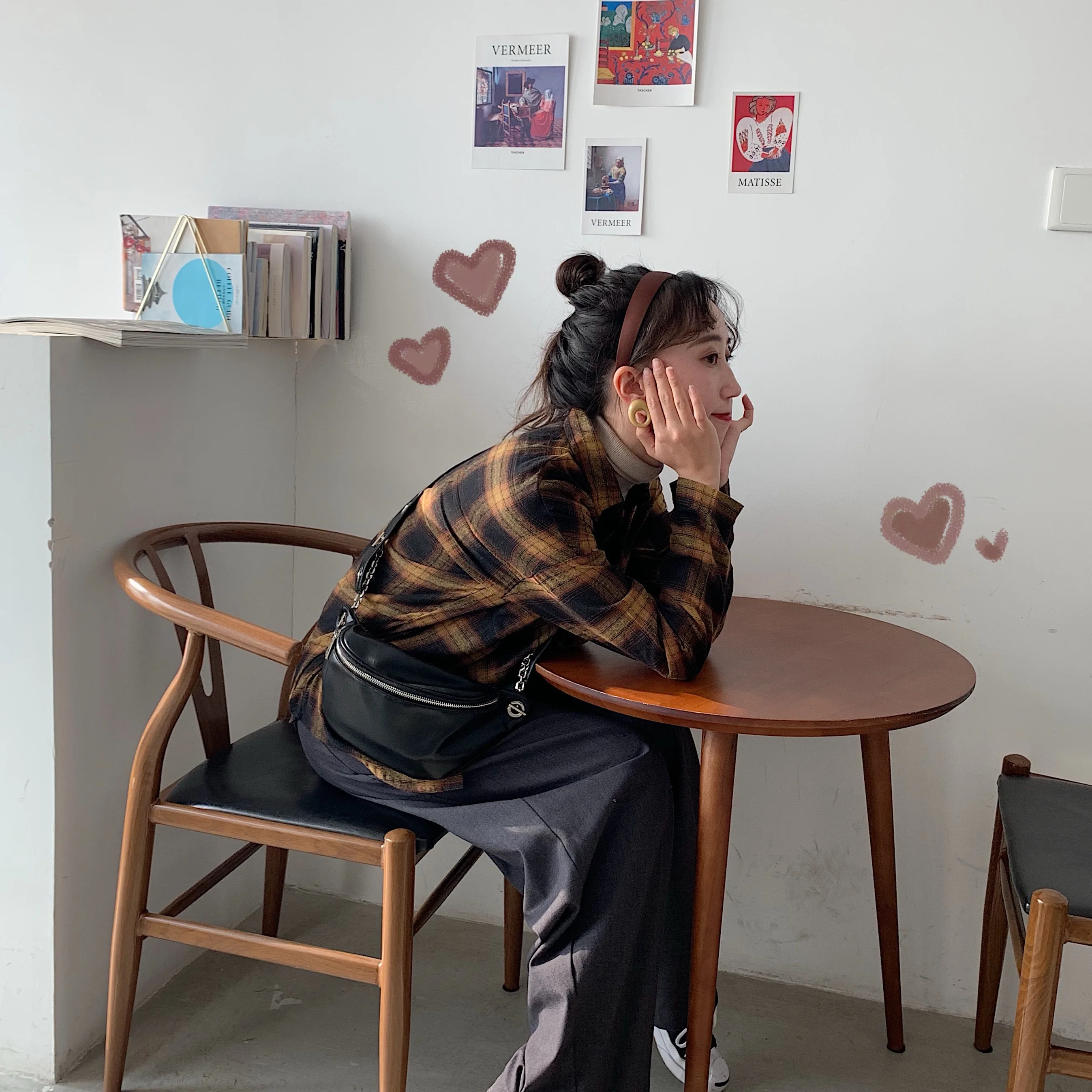 

Fashion All-match Women Crossbody Bags Solid Color PU Leather Ladies Small Hobos Shoulder Bag Vintage Chain Girl Purse Handbags