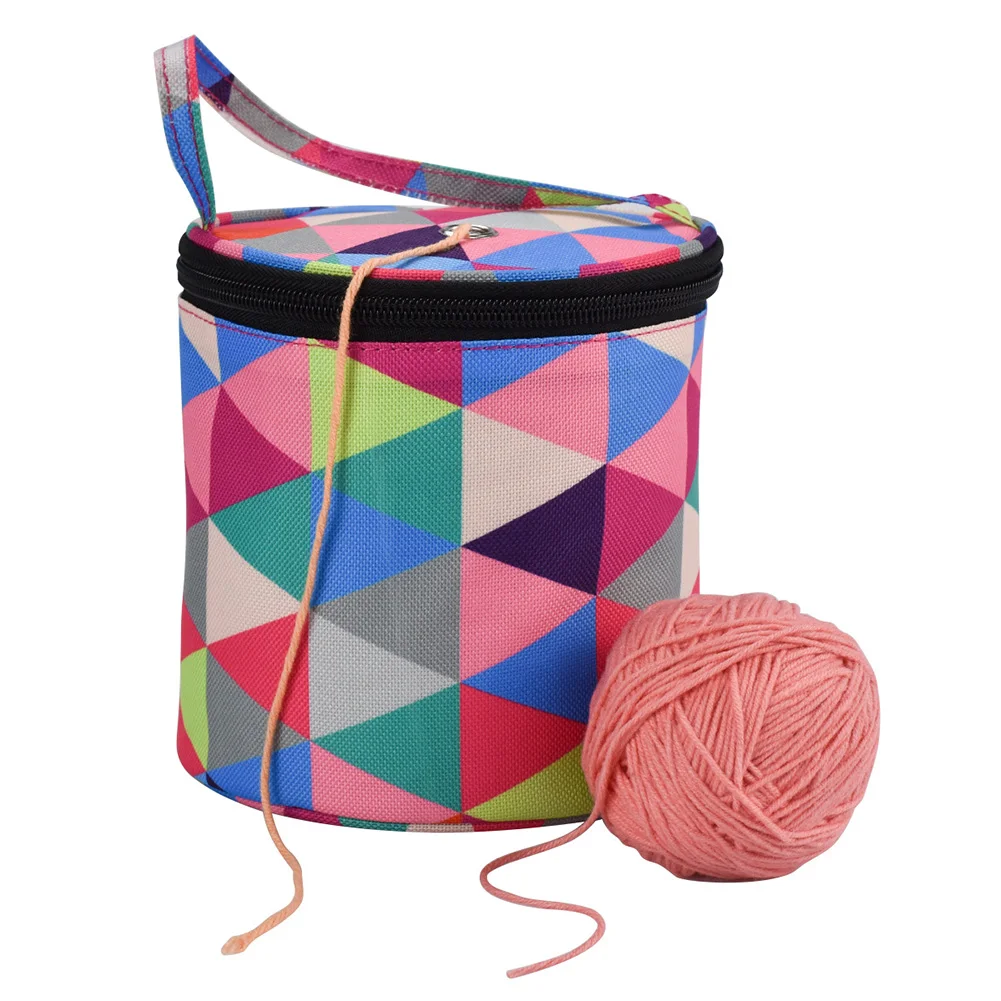 Multi-Color Yarn Wool Storage Case Household Tote Bag Crochet Hook Knitting Needle DIY Needlework For Mom |