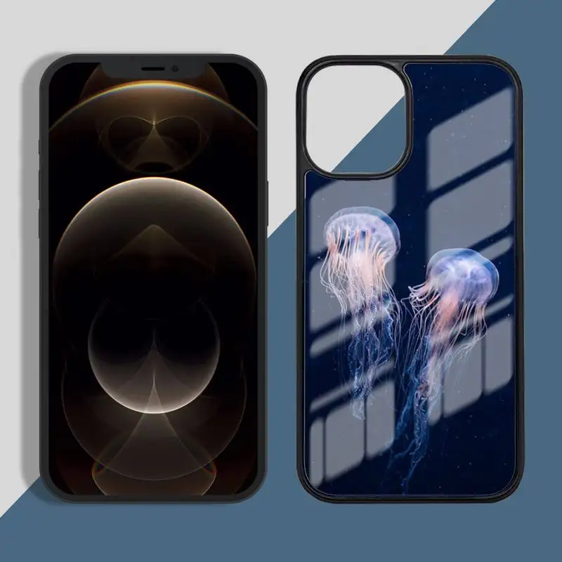 

Jellyfish Phone Case PC for iPhone 11 12 pro XS MAX 8 7 6 6S Plus X 5S SE 2020 XR