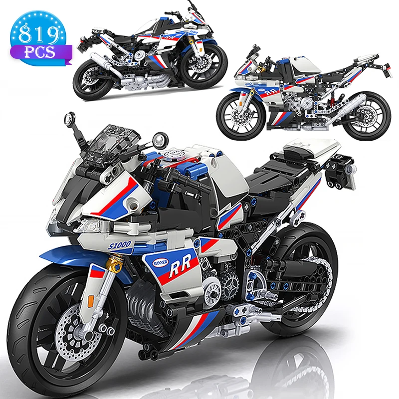 

Technical Moc Famous Race Motorcycle Model Building Blocks Education Diy Bricks Set Toys Holiday Brithday Gifts for Children toy