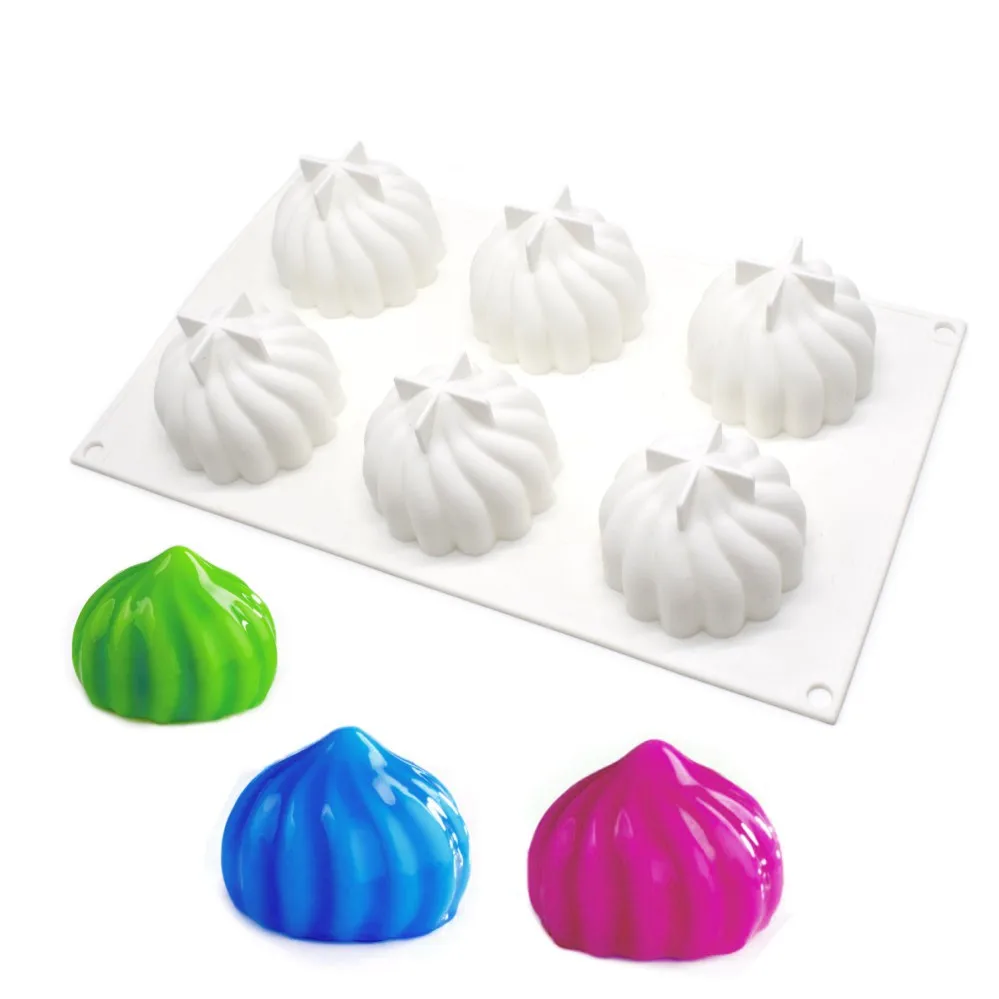 6 шт. форма для тыквенного мусса сделай сам выпечки сахарной помадки полимерная