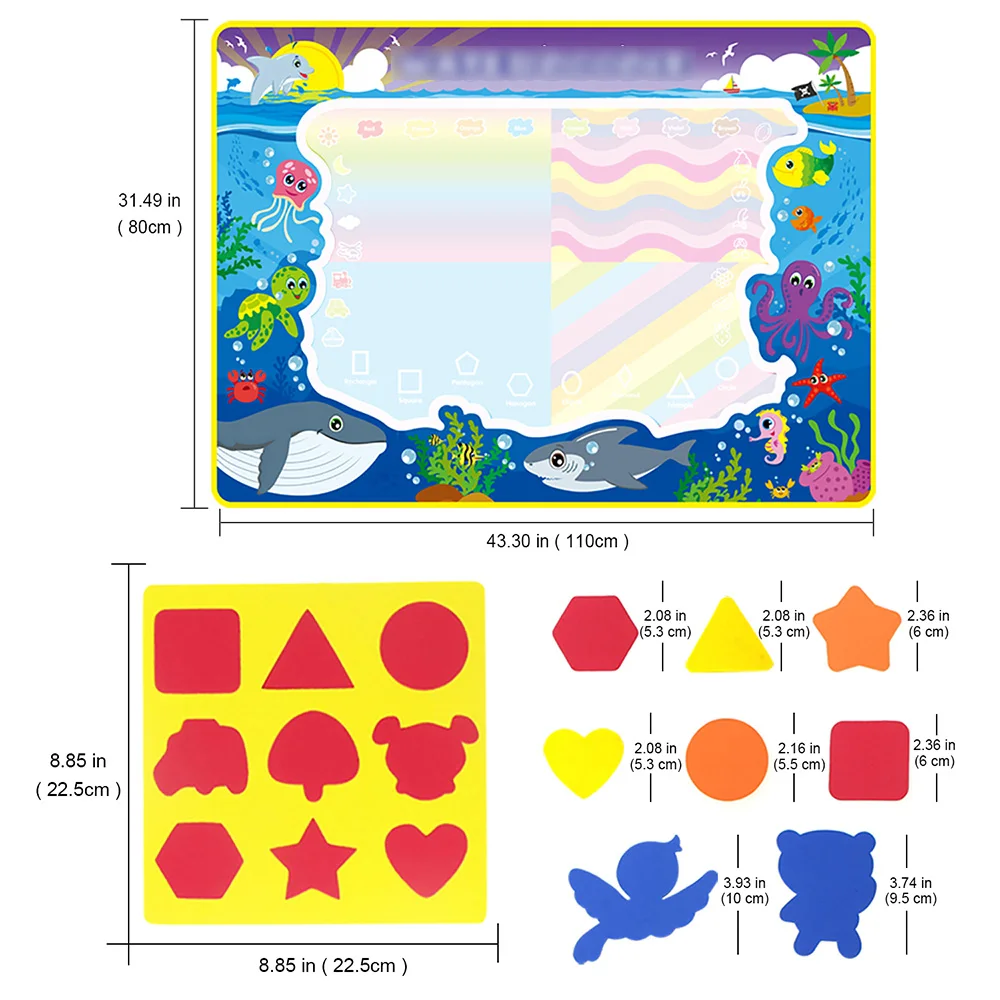 Многоразовые магия Водная раскраска каракули доска и Волшебное перо Живопись