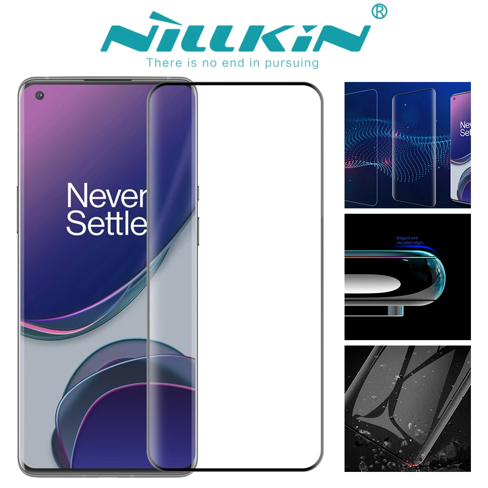 

Nillkin 9H Curved surface Clear Tempered Glass HD For OnePlus9Pro 1+9Pro Explosion-proof Cracked Front Film Protective Protector