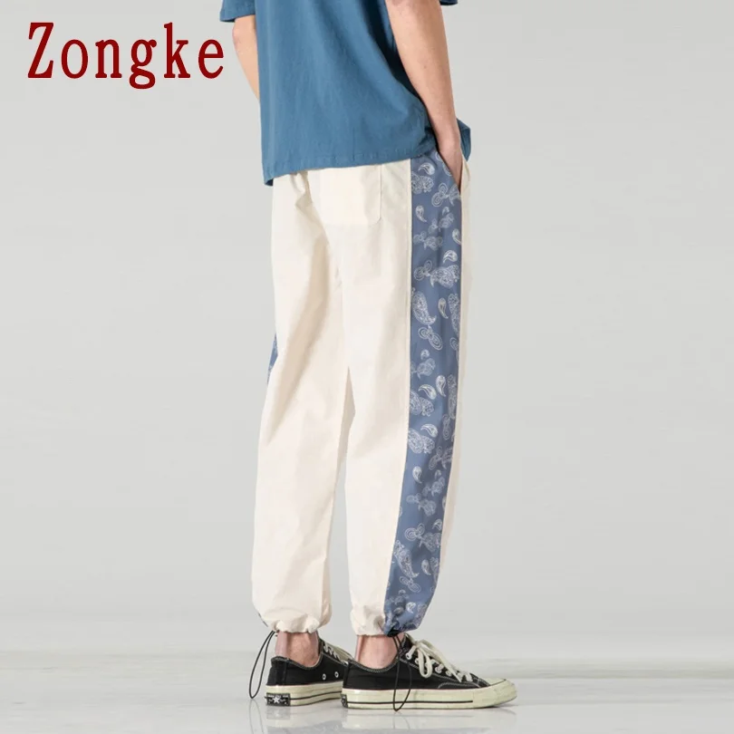 

Zongke Harem Casual Pants Men Clothing Korean Style Sweatpants Men Trousers Men M-5XL 2021 New Arrival