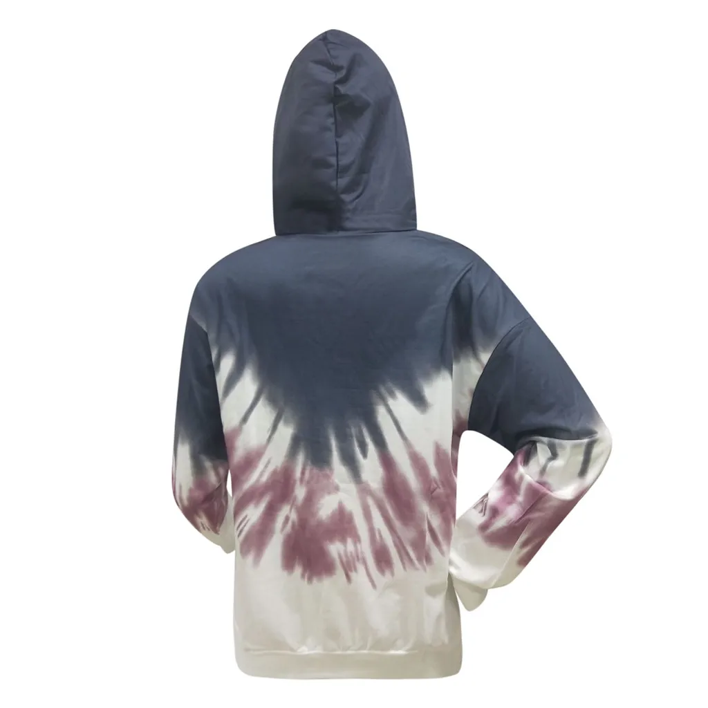 

women sweatshirt Fashion Casual Loose Fleece Hooded Printed Pocket Long Sleeve Sweatshirt sweatshirt women free shipping 20826