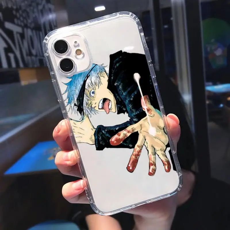 

Jujutsu Kaisen Anime Phone Case Transparent for Clear iPhone 11 12 mini pro XS 8 7 MAX Plus X XR