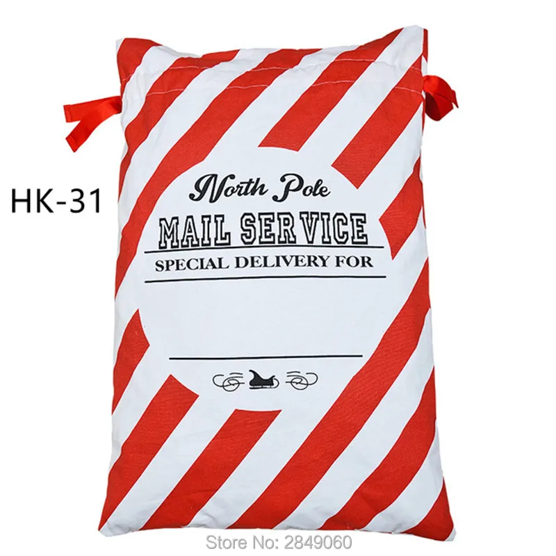 Сумка для рождественского Санты 1 шт. Рождественская Холщовая новый дизайн