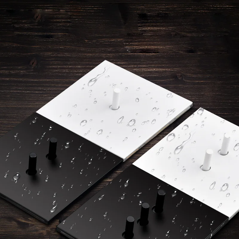 Переключатель настенный из нержавеющей стали с матовой панелью в стиле