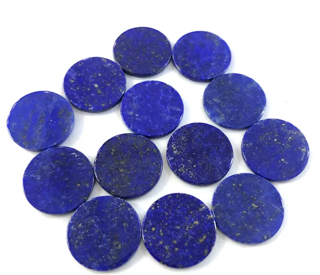 

100% Natural Lapis Lazuli Bead Cabochon Round Gem Stone Jewelry Flat Cabochon Ring Face,Flat Bottom,5pcs/lot fress shipping