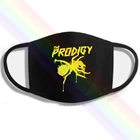 The Prodigy желтый логотип DJ панк техно танец Rave Big Beat рок Sz Стиль печать, стирающаяся дышащая многоразовая хлопковая маска для губ