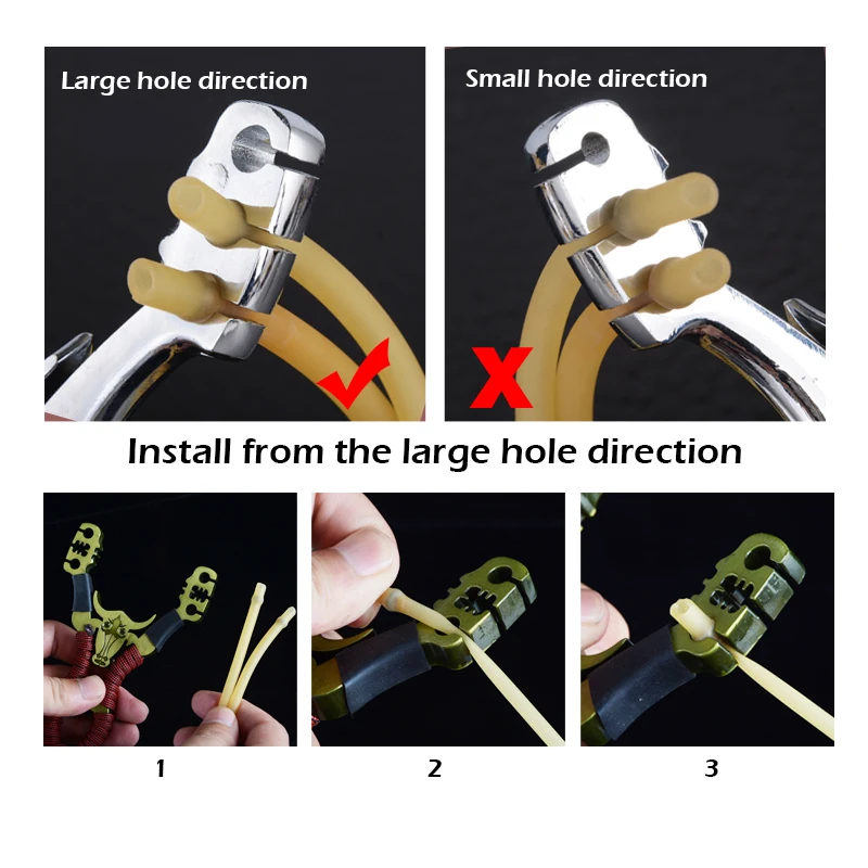 Алюминиевая спусковая вилка с металлическим карманом для шаров - комплект для охоты с луком в стиле волчьего пустья на открытом воздухе, переносной и мощный, для катапульты, кемпинга и путешествий.