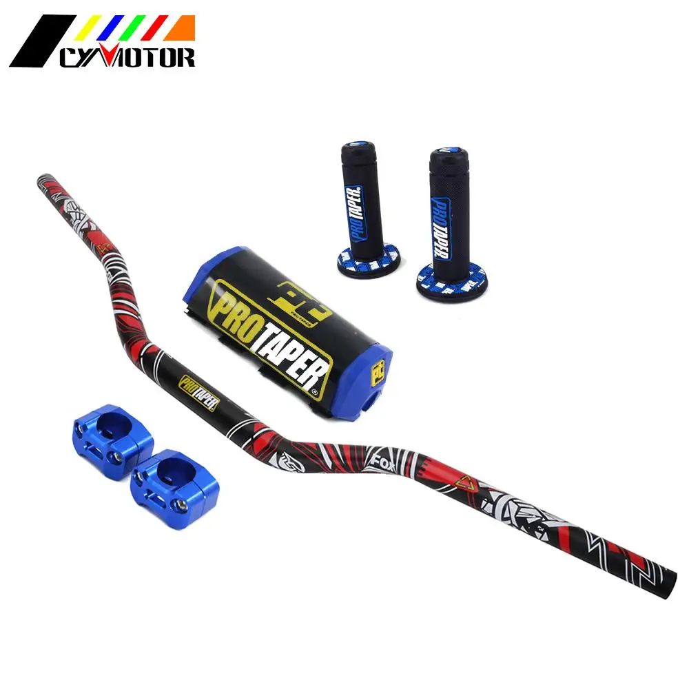 Мотоцикл 28 мм CNC 1-1/" Fat Bar руль Колодки Ручки для KTM HONDA KAWASAKI SUZUKI YAMAHA Protaper Pro Dirt Pit Bike