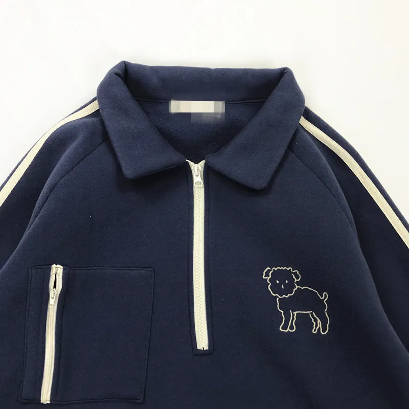 Женская рубашка поло в консервативном стиле с вышитым карманом спортивная