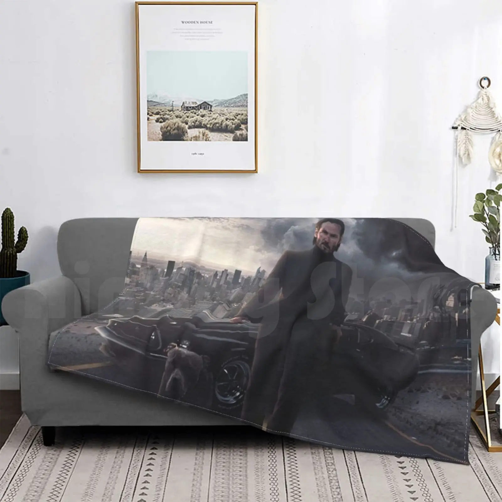 

John Wick Blanket Fashion Custom Johnwick John Wick John John Wick Keanu Reeves Keanu Reeves Keanu Pitbull