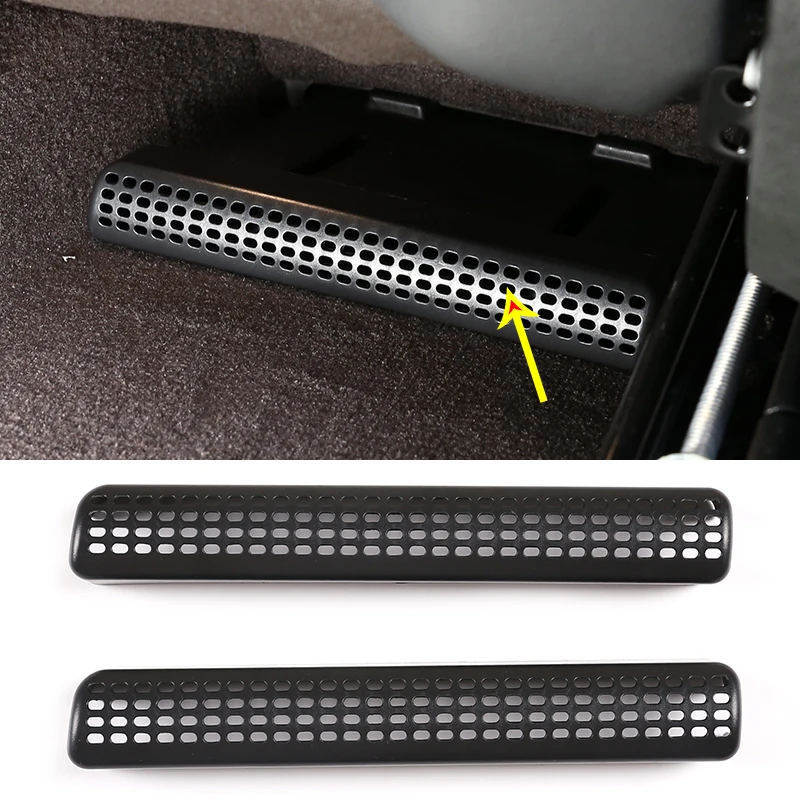 

Car Seat Under Air Outlet Cover Trim Dust Anti-clogging for Mercedes Benz C E GLC Class W205 W213 X253 ABS Black Car Accessories
