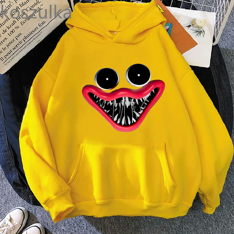 

Poppy Playtime hoodie Harajuku men women fashion huggy wuggy sweatshirt spring and autumn models Horror Clothes Long Sleeve