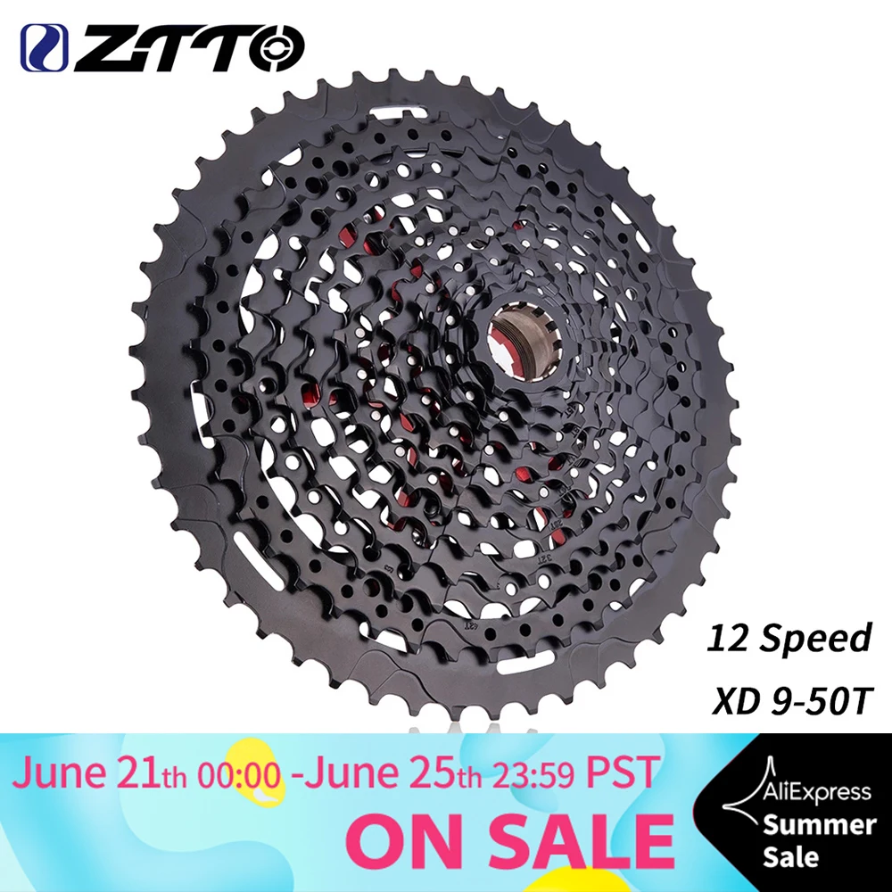ZTTO MTB 12 Скоростей 9 50T кассета XD Звездочка черная 50 стальная e13 556% диапазон s