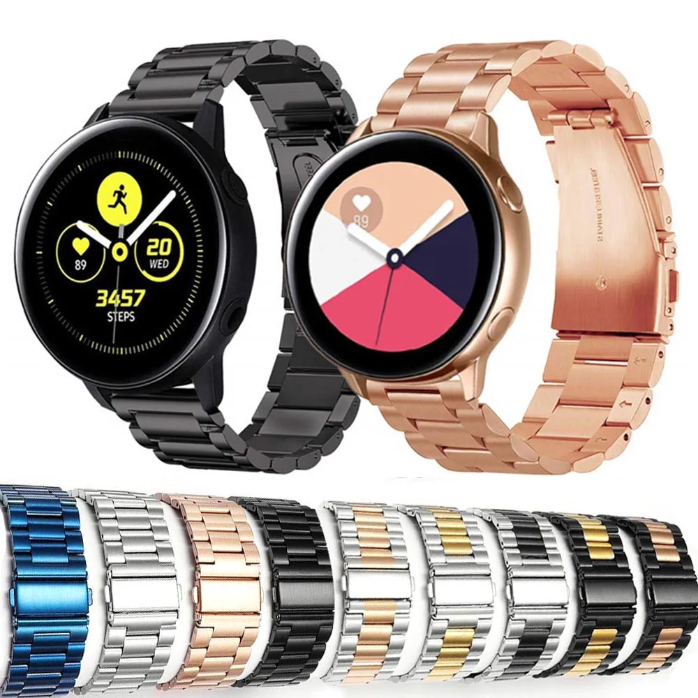 

20mm/22mm Universal Watch Band for Samsung Galaxy Watch 46mm/42mm Stainless Steel Strap for Gear S3 S2 Frontier Classic Bracelet