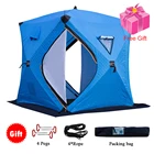 Палатка туристическая зимняя, навес для подледной рыбалки, легкая в установке, водонепроницаемая, для рыбалки,рыбалка зимняя лёд