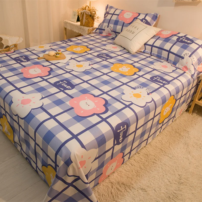 Комплект постельного белья с цветами 2021 хлопок двуспальный комплект белой