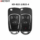 5 шт.лот, KEYDIY KD B22-34 дистанционный Автомобильный ключ для KD900URG200KD-X2KD мини ключ программист серии B пульт дистанционного управления