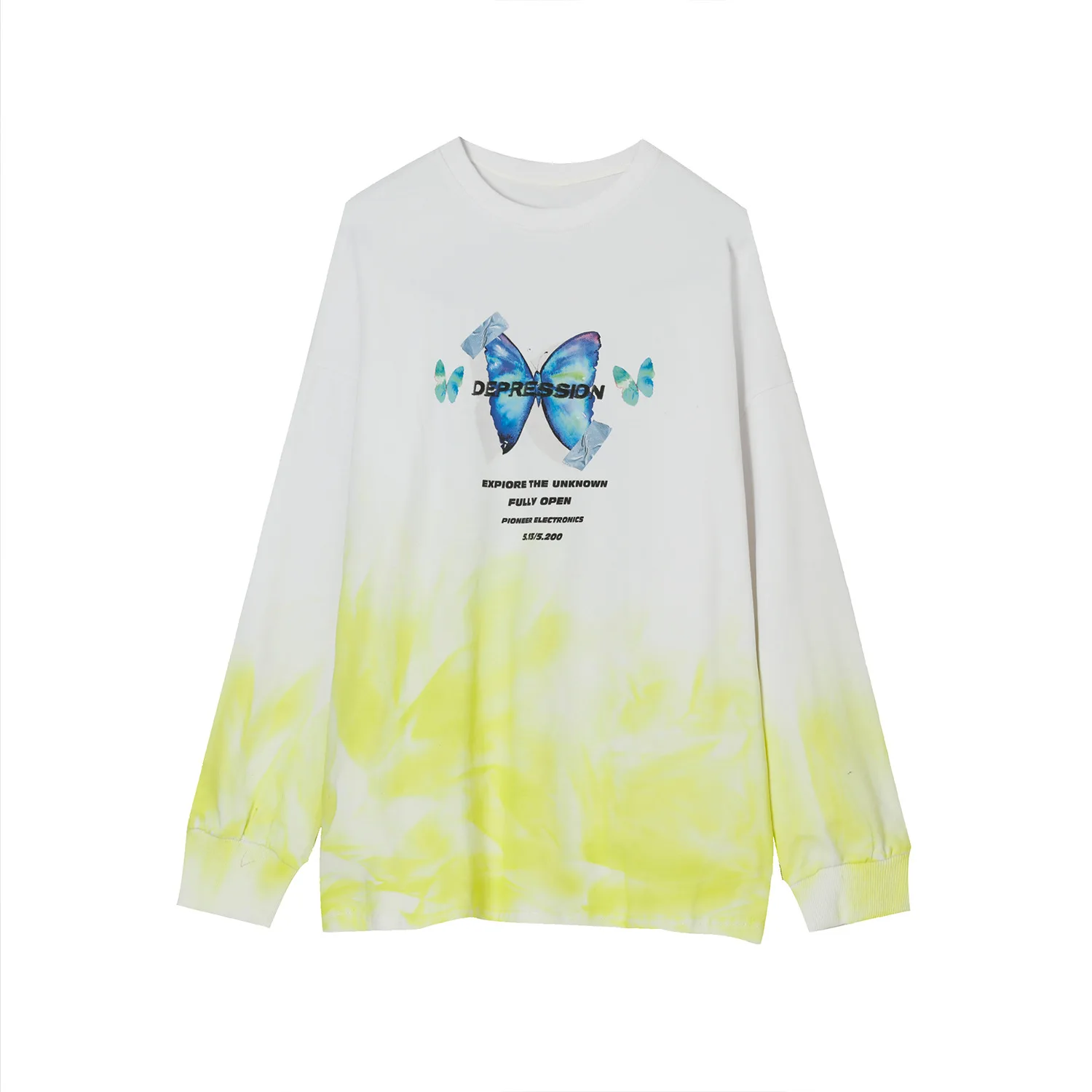 

MTL men's clothing | 2021 autumn new fashion brand ins trend versatile butterfly print loose Unisex