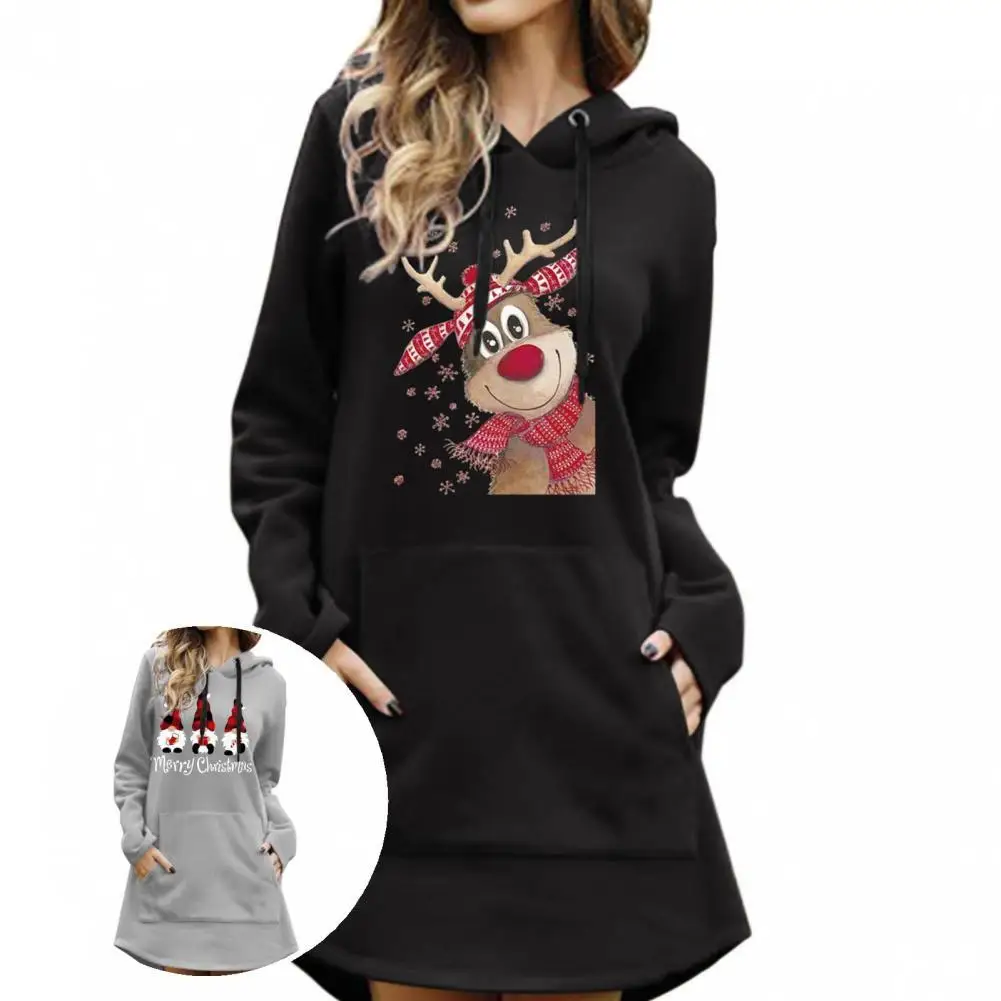 

Women Hoodies Sweet Hoodie Sweatshirt Cotton Blend Warm Chic Lady Dress Streetwear