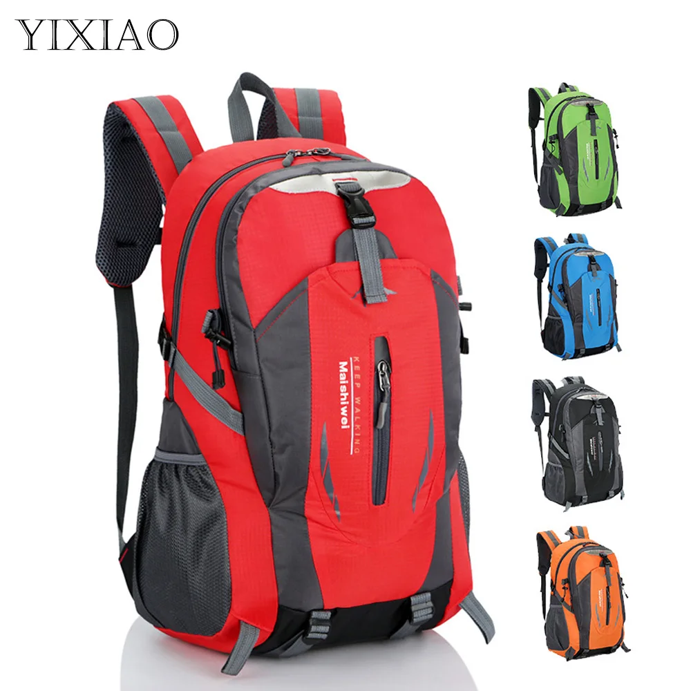 

YIXIAO Outdoor Sport Hiking Waterproof Backpack Trekking Travel Camping Rucksacks Male Women Climbing Mountaineer Knapsack