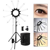 fosoto 42 inch multimedia extreme led video light 180w photography light ring lamp with tripod for makeup youtube live broadcast