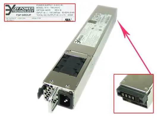 

Power YM-2451C YM-2451CERB Server Power Supply 450W PSU R512 G2
