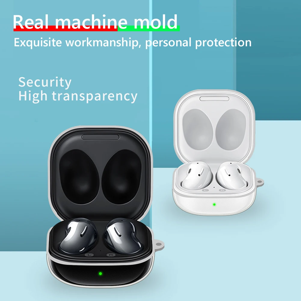 Чехол для наушников Samsung Galaxy Buds 2/Buds + Gen 2 Pro/ Live Skin с крючком беспроводная гарнитура