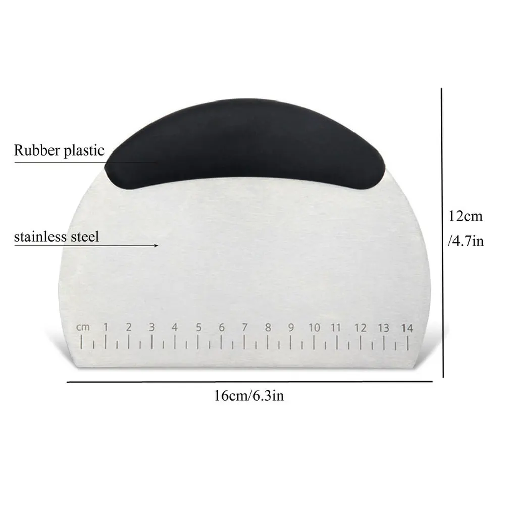 1 шт. нержавеющий резак для прокатки теста шпатель торта в рулонах скребок