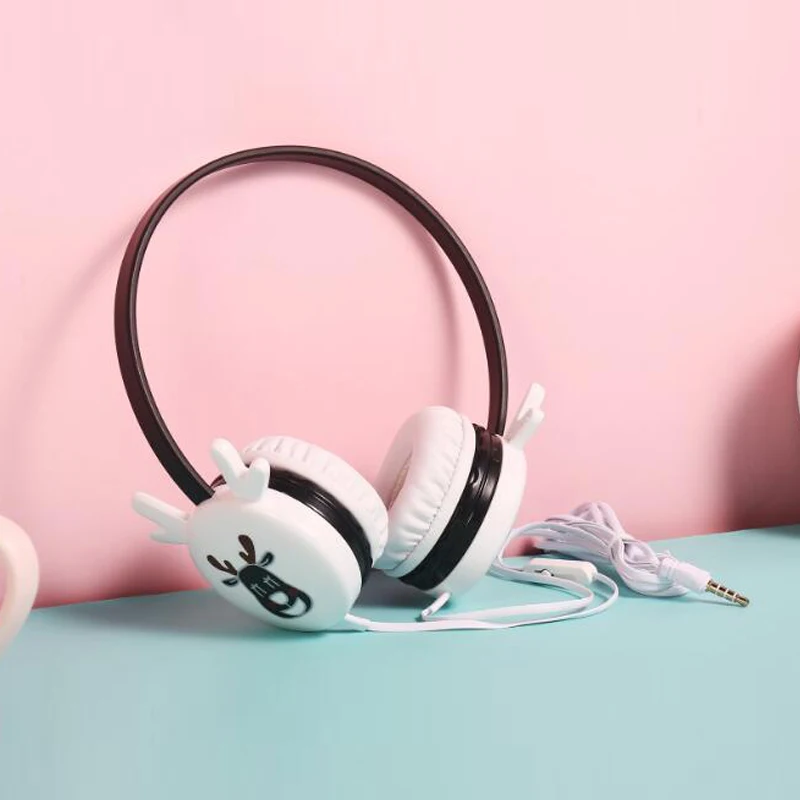 Симпатичные наушники Fawn Накладные для девушек аниме с ушным крючком