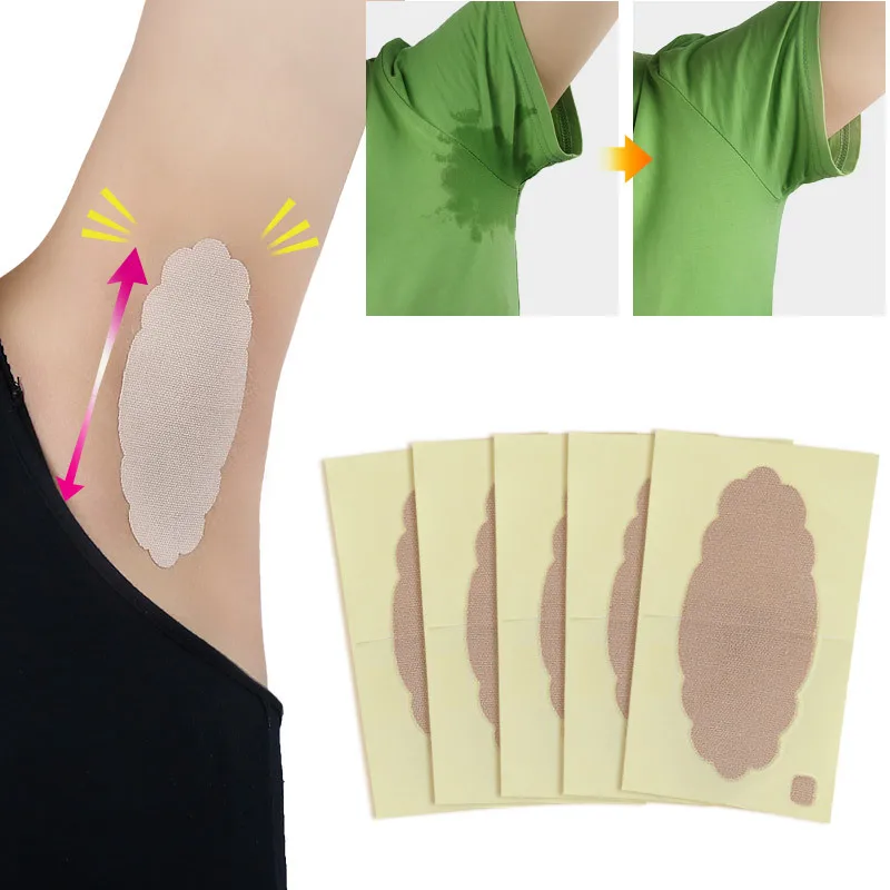 5pcs Durable Dual-purpose Unisex Axillary Sticky Cotton Breathable Antiperspirant Paste