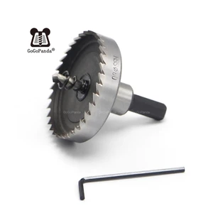 Сверло корончатое металлическое для быстрорежущей стали, 12-80 мм