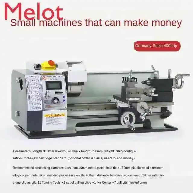 

Customer settings WM210V Metal Lathe / 850W Brushless Motor Steel Gear Lathe 210V Lengthened 400mm Lathe