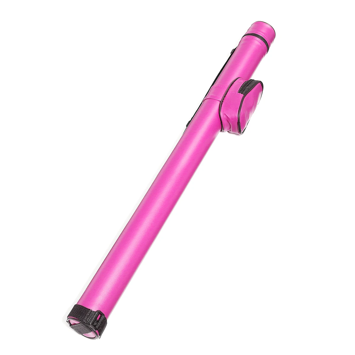 Pink Прочный чехол из искусственной кожи 1/2 бильярдный кий чехол s 2 отверстия 83 см Длина сумки аксессуары для бильярда - Цвет: Pink